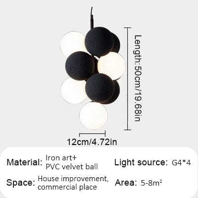Nordic Fabrics PVC Bubbles Over Pendant Lamps