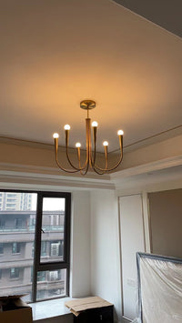 Retro Style Swoop Arm Luxury Chandelier Lamps