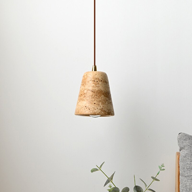 Marble Travertine Pendent Light