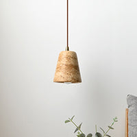 Marble Travertine Pendent Light