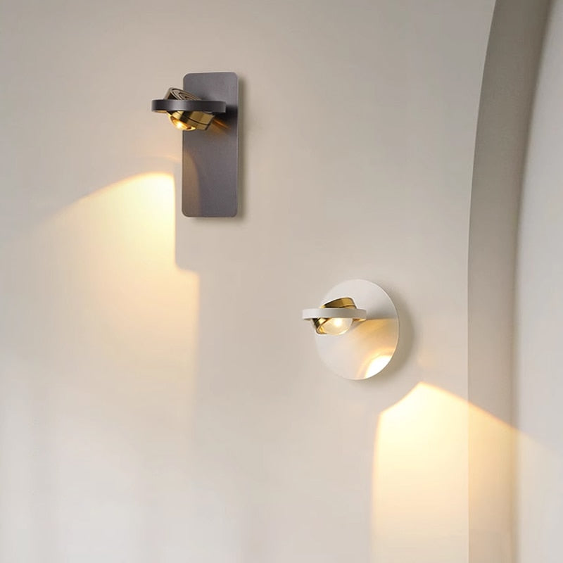 Modern Acrylic LED Simple Rotatable Wall Lamp