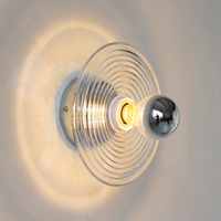 Vibrant Round Glass Wall Lamp