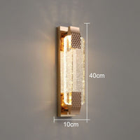 Modern Luxury Crystal Rectangular Bubble Wall Lamp