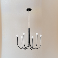 Retro Style Swoop Arm Luxury Chandelier Lamps
