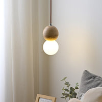 Travertine Suspended Droplight Pendant Lamp