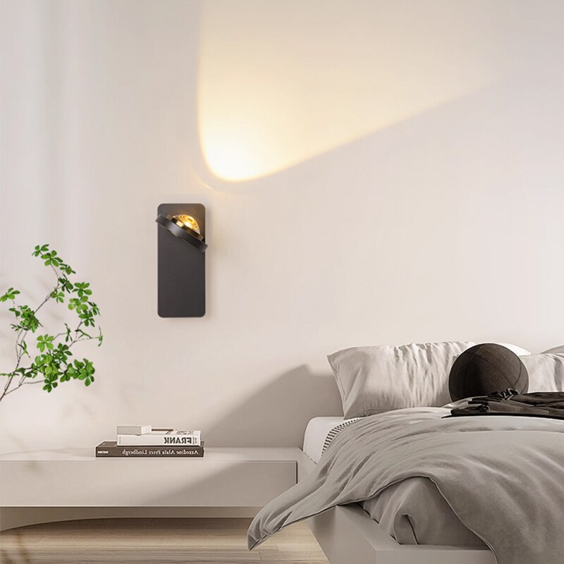 Modern Acrylic LED Simple Rotatable Wall Lamp