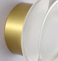 Round Textured Glass Wall Lamp