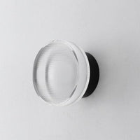 Round Textured Glass Wall Lamp