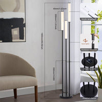Luxury Shelf Floor Lamp Storage LED Floor Lamp