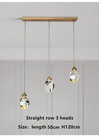 Nordic Crystal Diamond Glass Pendant Light