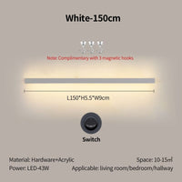 Simple Long Strip Shelf Eye Protection Wall Lamp