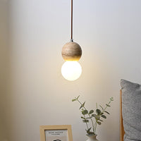 Travertine Suspended Droplight Pendant Lamp