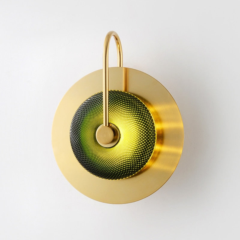 Circular Radiance Glass Wall Light