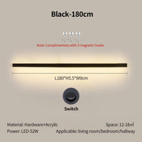 Simple Long Strip Shelf Eye Protection Wall Lamp
