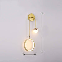Creative Nordic Headboards Round Ball Wall Lamp