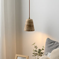 Marble Travertine Pendent Light