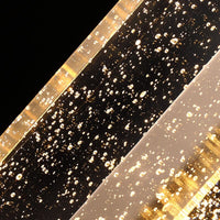 Modern Luxury Crystal Rectangular Bubble Wall Lamp