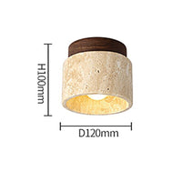 Europe Wabi-Sabi Yellow Cave Stone Chandelier Light