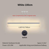 Simple Long Strip Shelf Eye Protection Wall Lamp