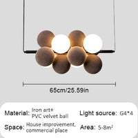 Nordic Fabrics PVC Bubbles Over Pendant Lamps
