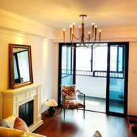 Retro Style Swoop Arm Luxury Chandelier Lamps