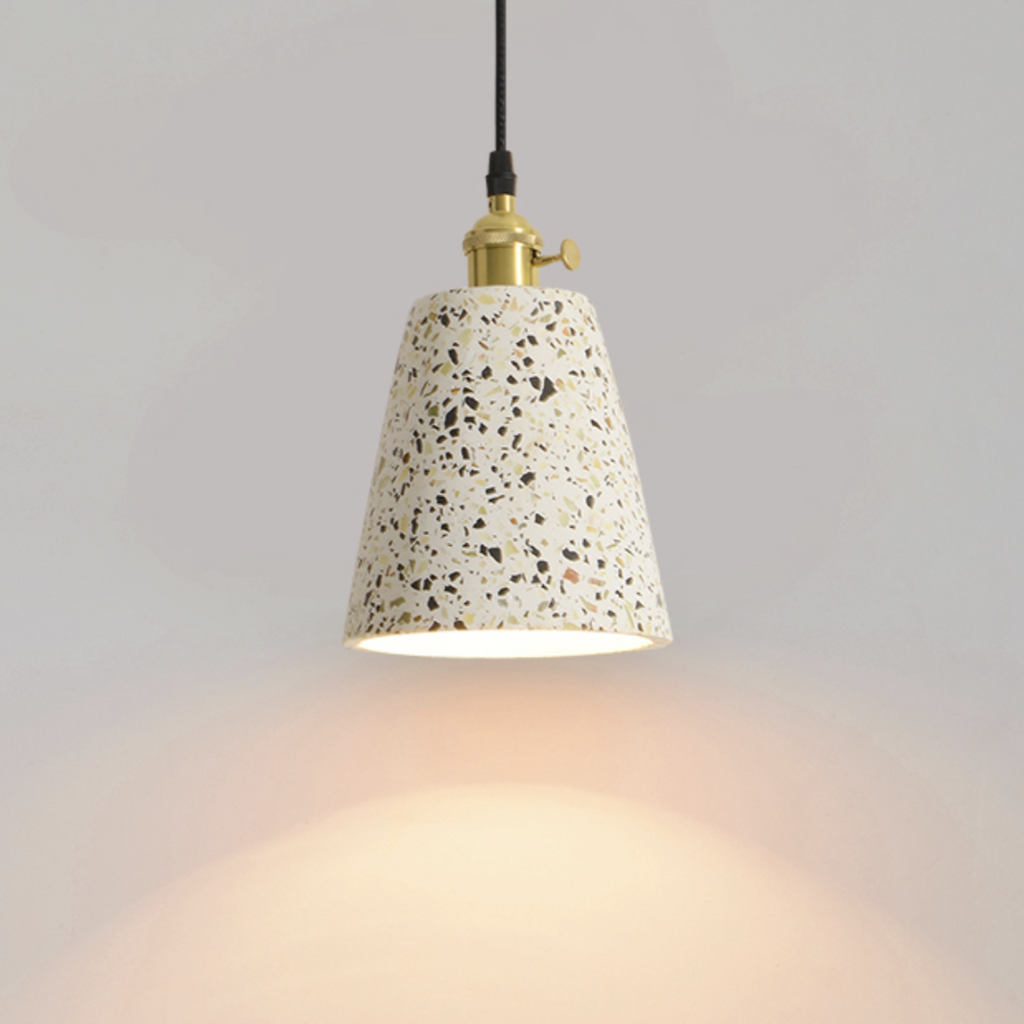 Contemporary White Cement Pendant Lights