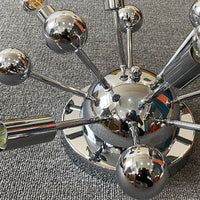 Astro-inspired Chrome LED Chandelier