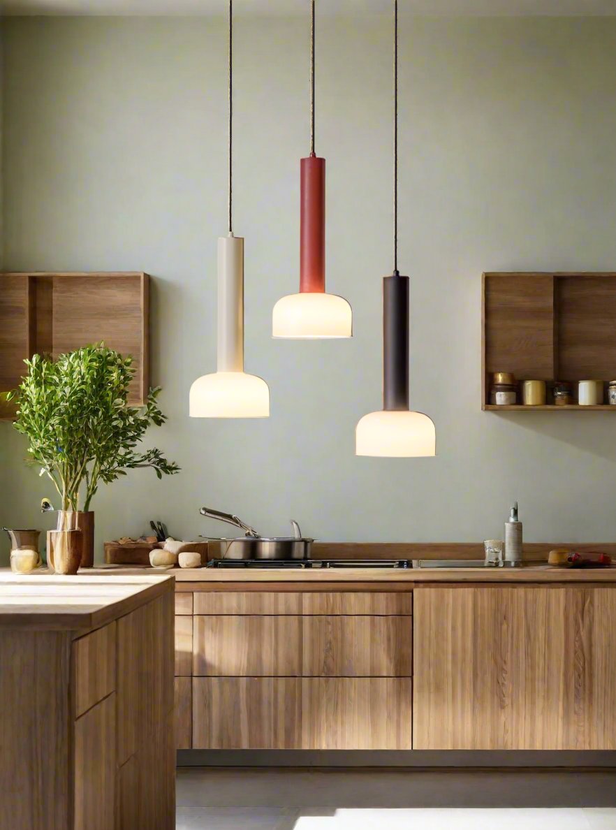 Sleek Minimalist Pendant Light Lacquered Finish