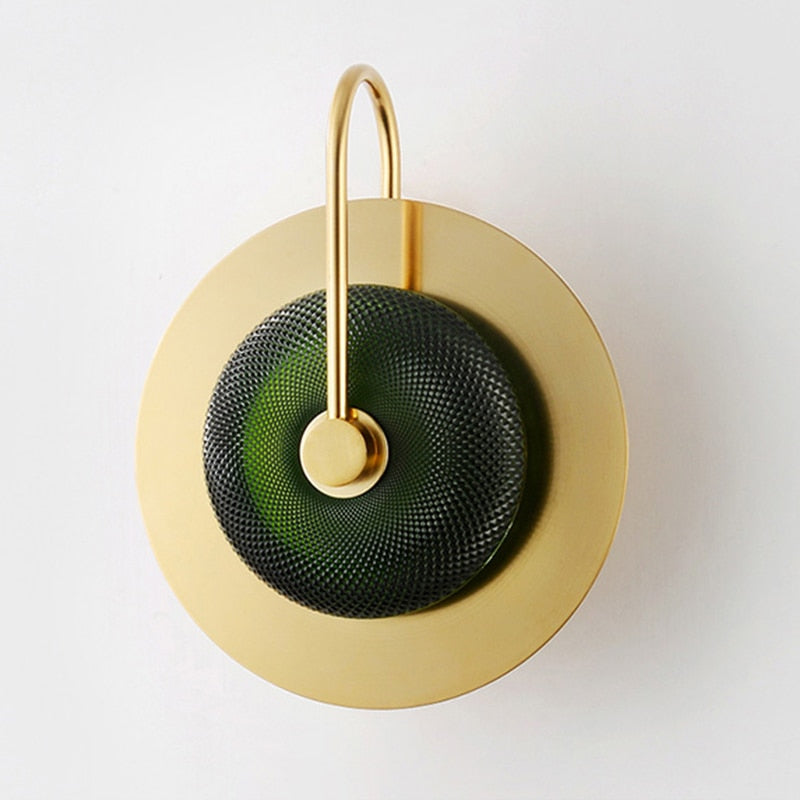 Circular Radiance Glass Wall Light