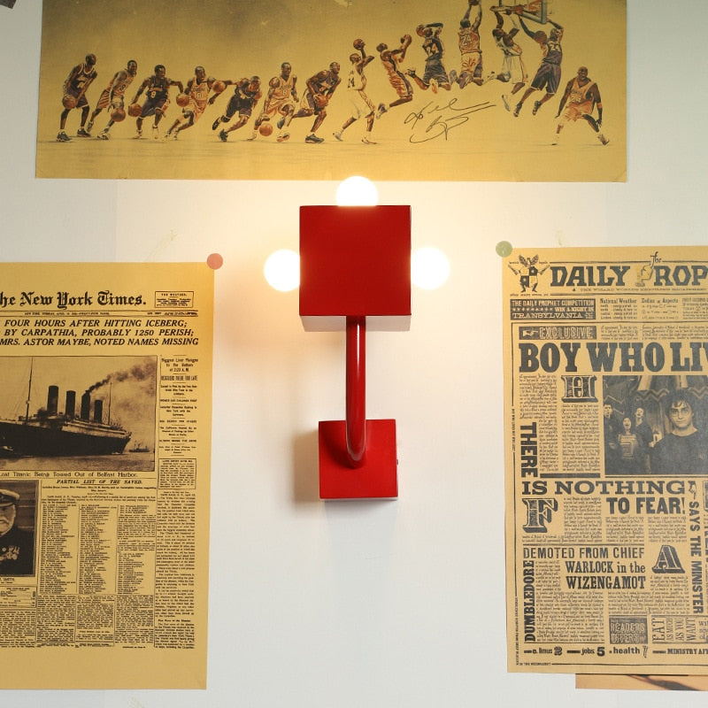 Vibrant LED Cube Wall Lamp