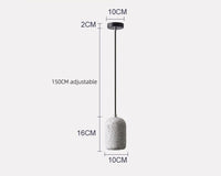Modern Cement LED Stone Pendant Lamp
