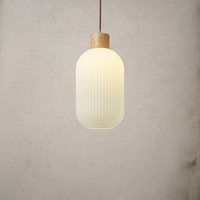 White Loft Glass Lampshade Pendant Lamp