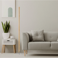 Wooden Standing Floor Lamp LED Art Decor