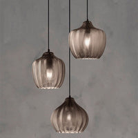 Contemporary Zigzag Glass Pendant Light