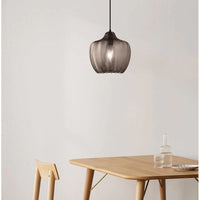 Contemporary Zigzag Glass Pendant Light