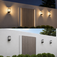 Außenwandleuchte schwarz E27 IP65 wasserdicht Lumeo Home