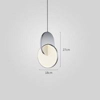 Modern Ring Geometric Circle Iron Pendant Light