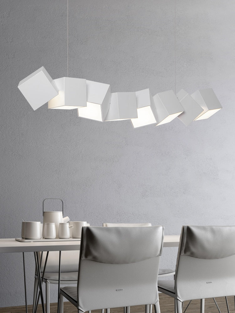Nordic Cube Box Long Bar Pendant Lighting