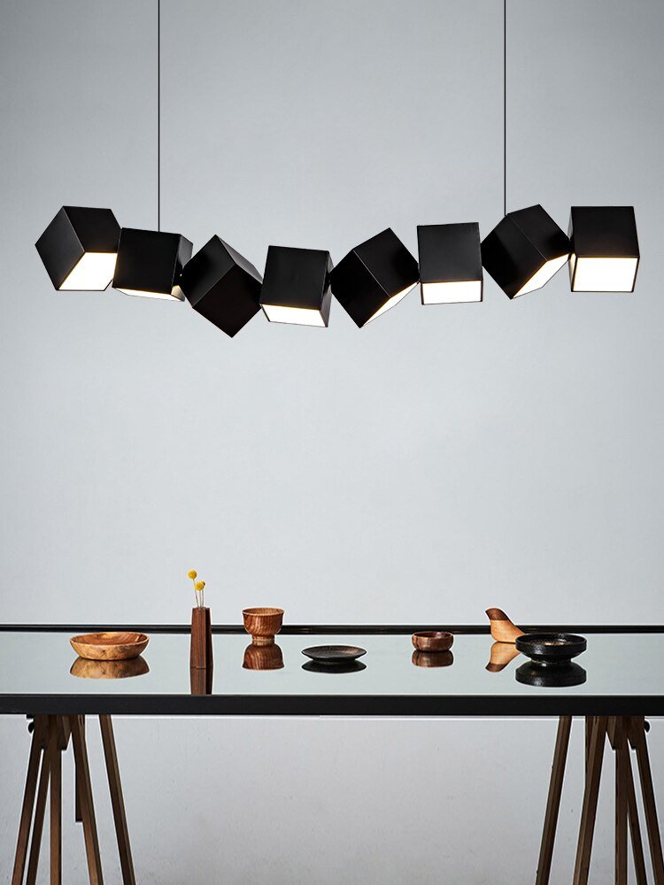 Nordic Cube Box Long Bar Pendant Lighting