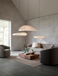 Modern Silk Fabric Vertigo Tense Pendant Light