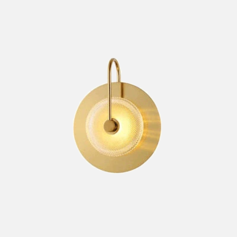 Circular Radiance Glass Wall Light