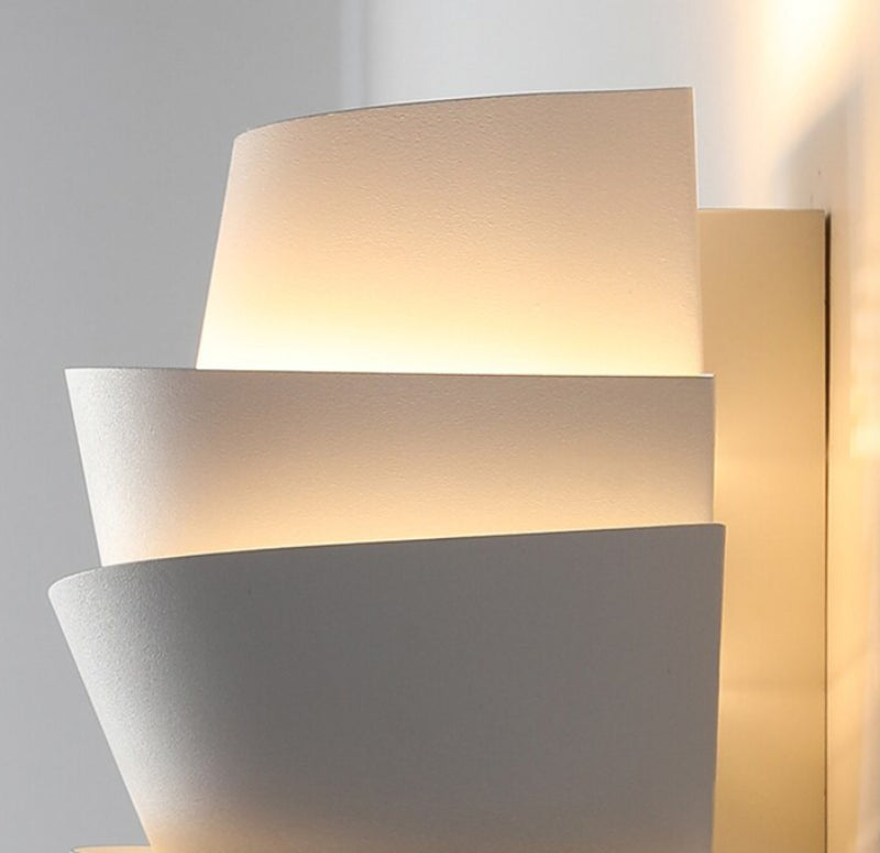 Nordic LED White Metal Pinecone Wall Light