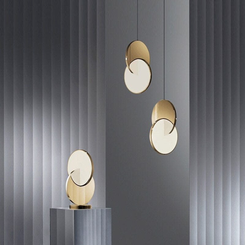 Modern Ring Geometric Circle Iron Pendant Light