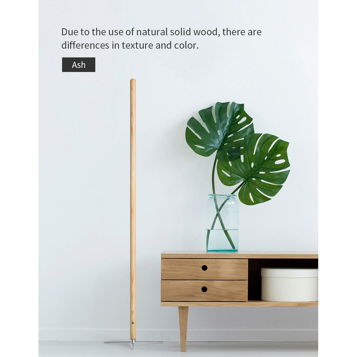 Wooden Standing Floor Lamp LED Art Decor