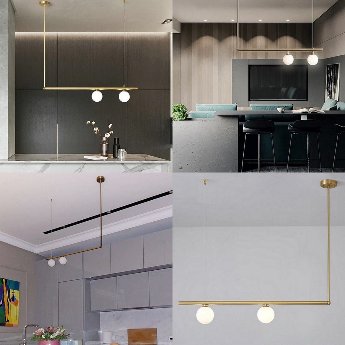 Modern Branch Globe Pendant Minimalist Light Chandelier