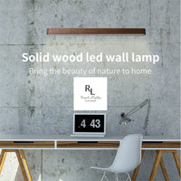 Wooden linear Wall Lamp Nordic Striped Solid Wood Lamp