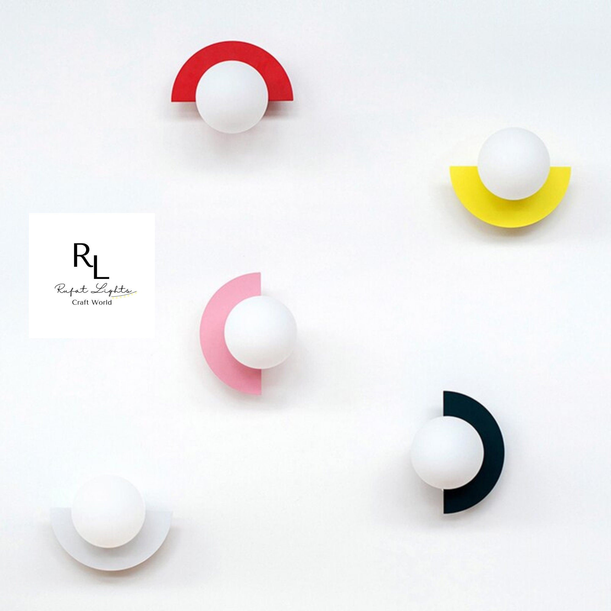 Minimalist Arc Colorful Nordic Wall Lamp Sconce Light Fixtures