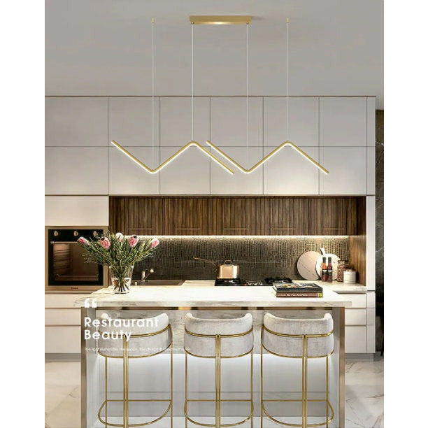 Classic Zig Zag Kitchen Island Branch Chandelier