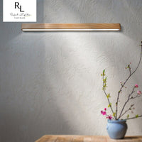 Wooden linear Wall Lamp Nordic Striped Solid Wood Lamp