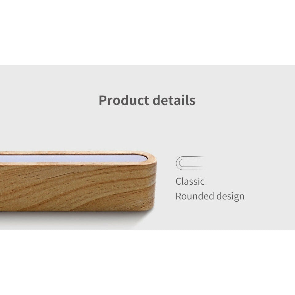 Wooden linear Wall Lamp Nordic Striped Solid Wood Lamp